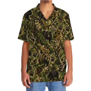 Bear Hunting Hex Camo Hawaiian Shirt