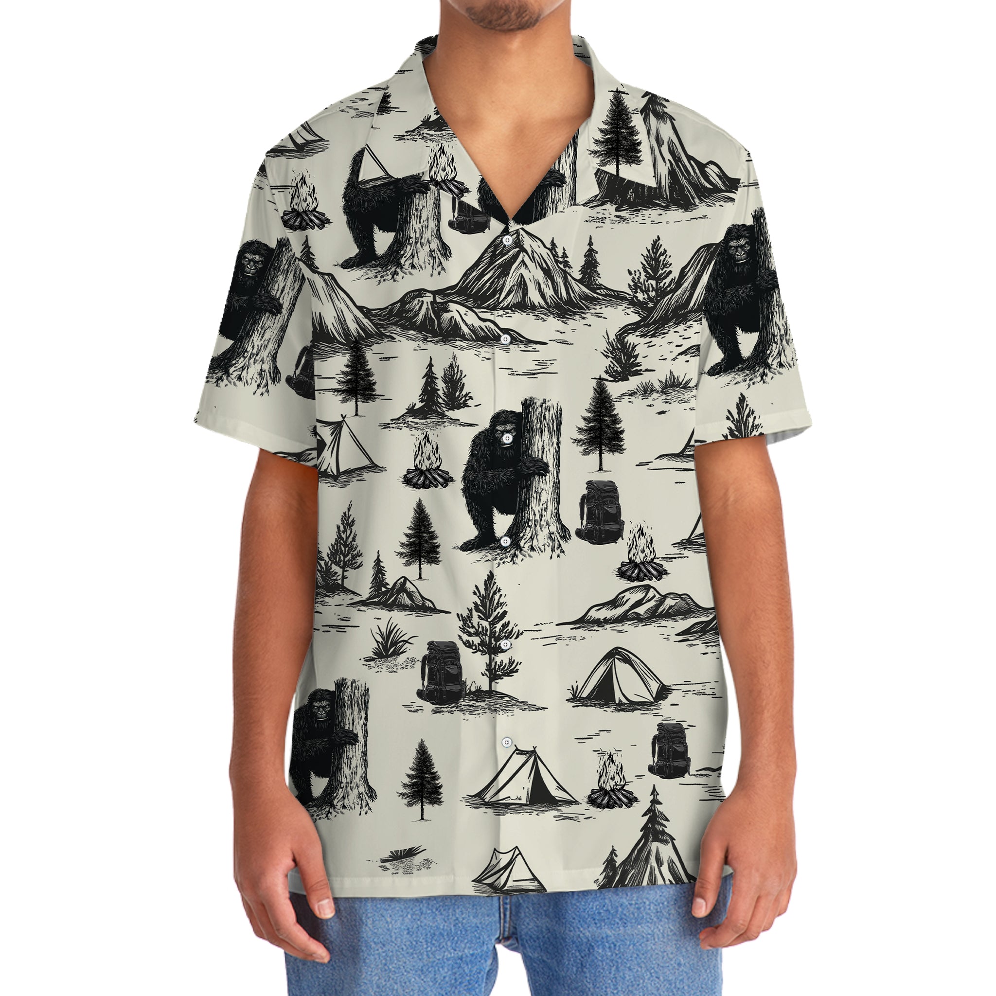 Vintage Camping Hawaiian Shirt