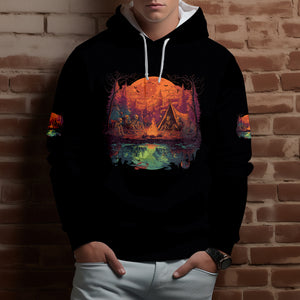 Upside-Down Haunted Camping All Over Print Shirt