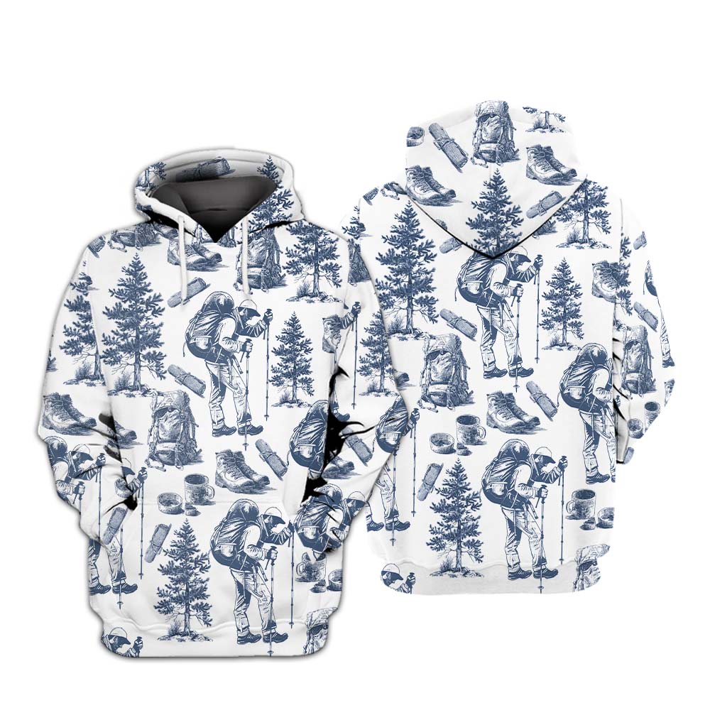 Vintage Hiking Camp All Over Print Shirt
