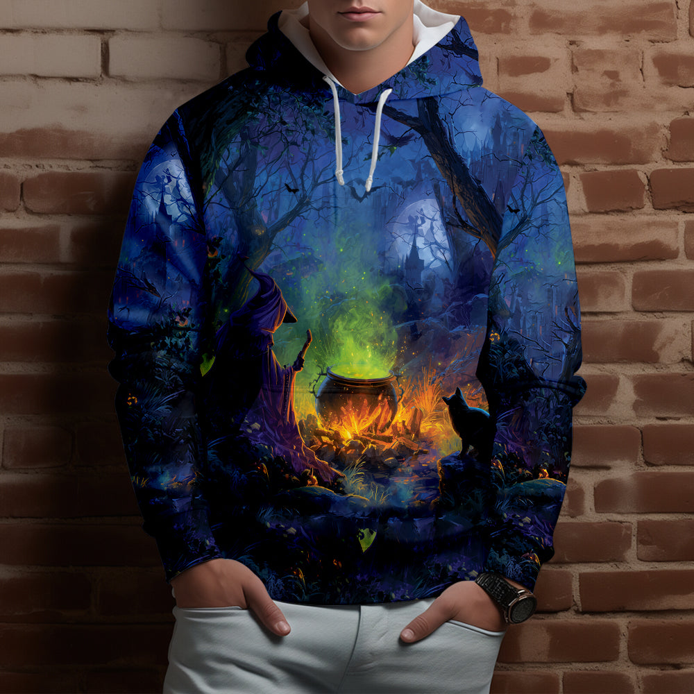 Witch’s Campfire Cauldron  All Over Print Shirt