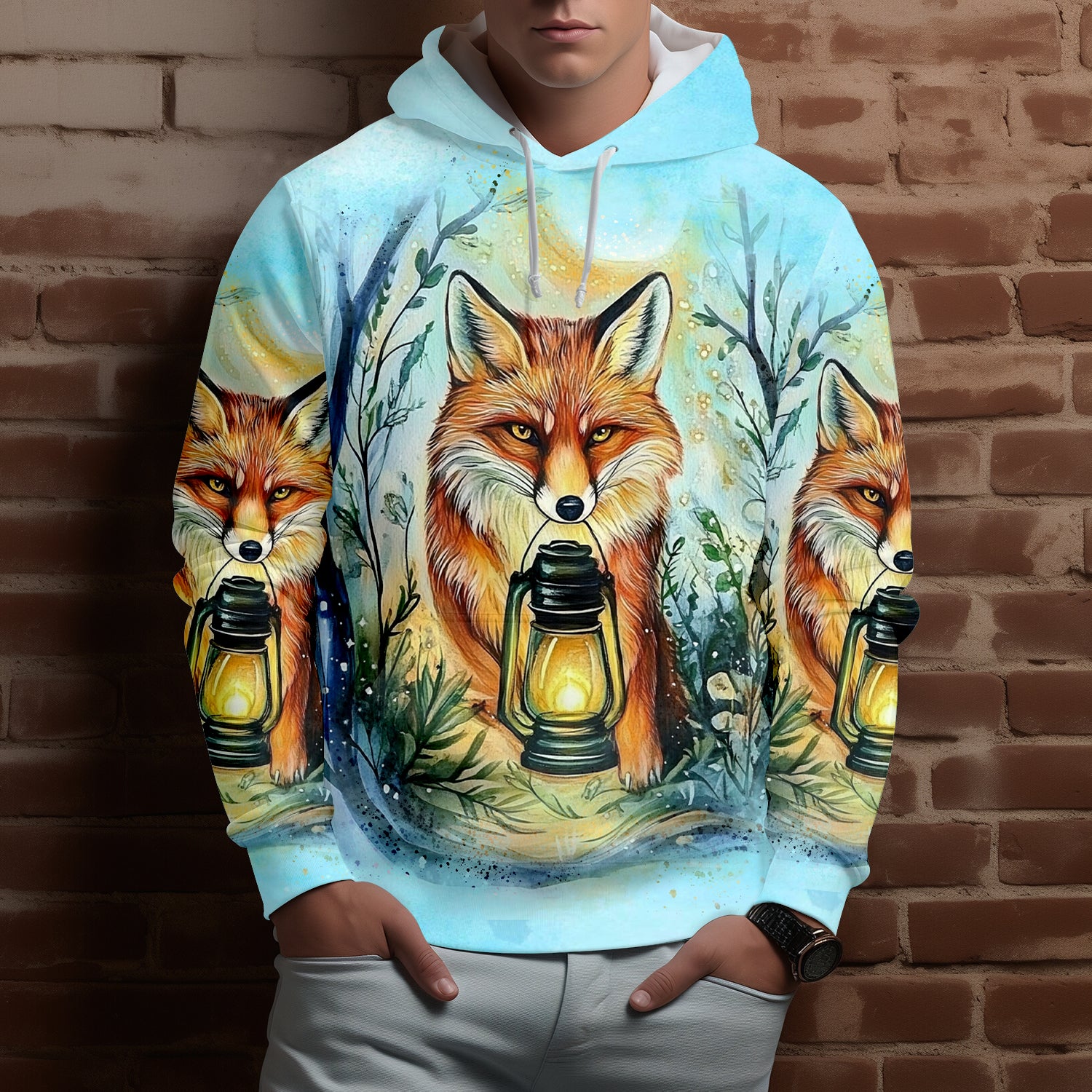 Wild Fox Finding The Way All Over Print Shirt
