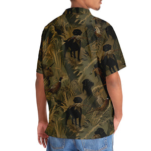 Wild Pheasant Retriever Camouflage Hawaiian Shirt