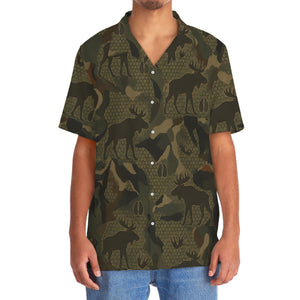 Moose Hunting Hawaiian Shirt