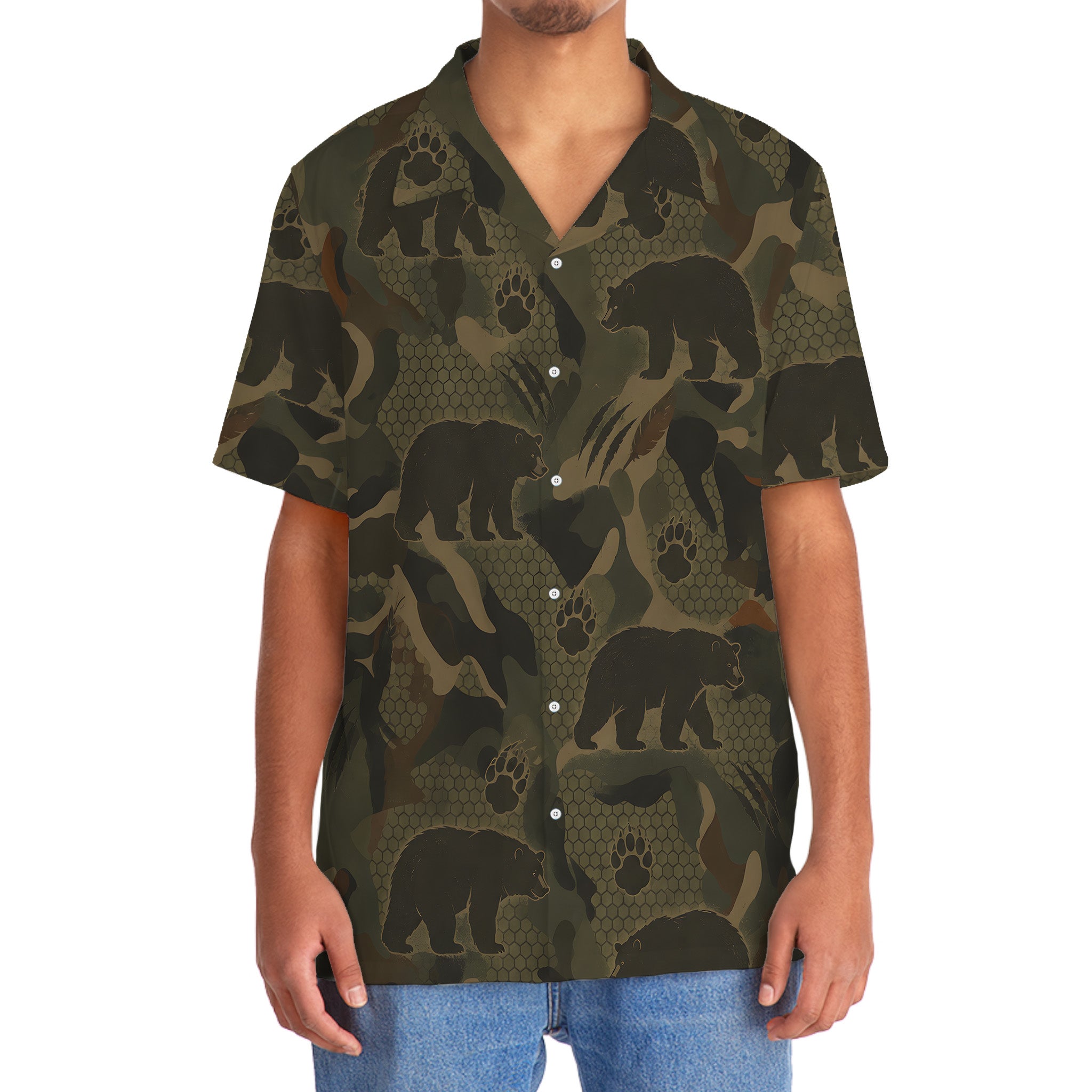 Black Bear Hunting Hawaiian Shirt