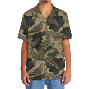 Dove Camouflage Graphic Pattern Hawaiian Shirt