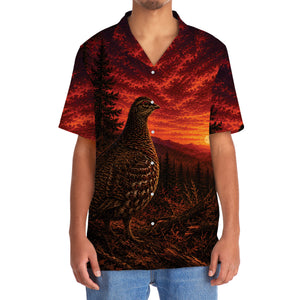 Grouse Hunting Burnt Sky Hawaiian Shirt