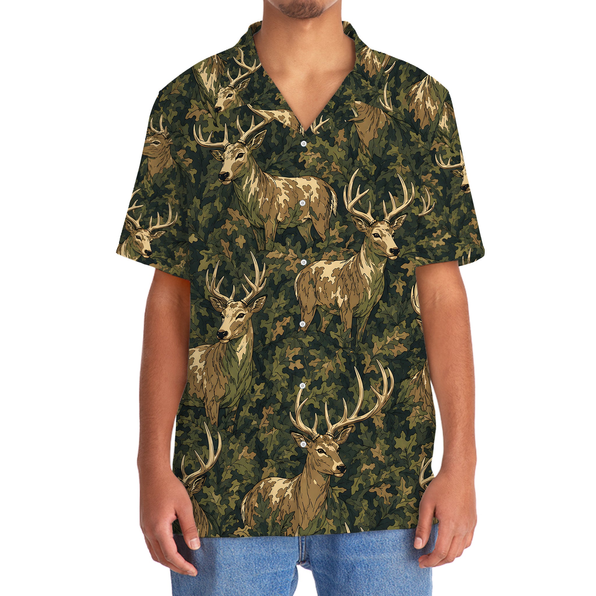 Deer Woodland Hawaiian Shirt