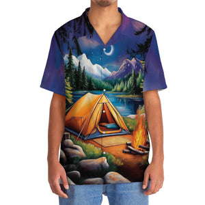 Campfire Vintage Art Hawaiian Shirt