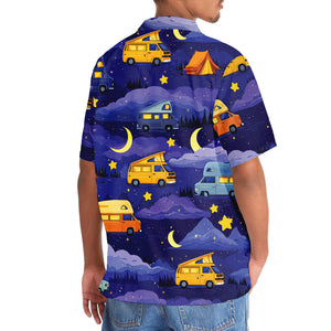 Dreamy Night Pop-Up Camper Hawaiian Shirt