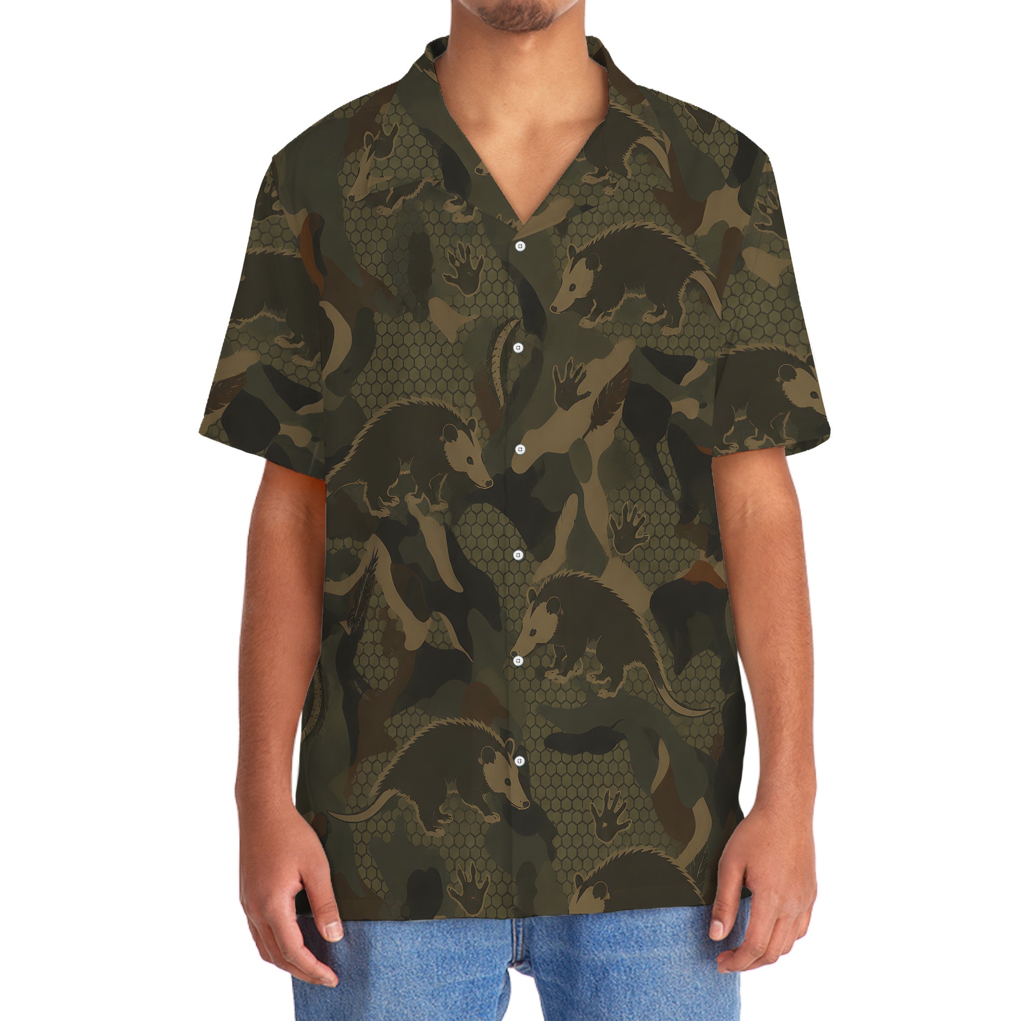 Opossum Hunting Hawaiian Shirt