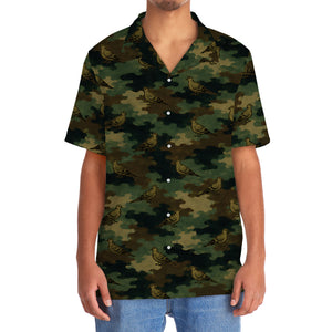 Mourning Dove Camouflage Millitary Hawaiian Shirt