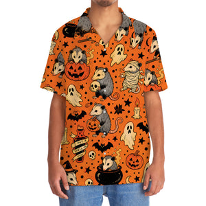 Funny Opossum Halloween Hawaiian Shirt