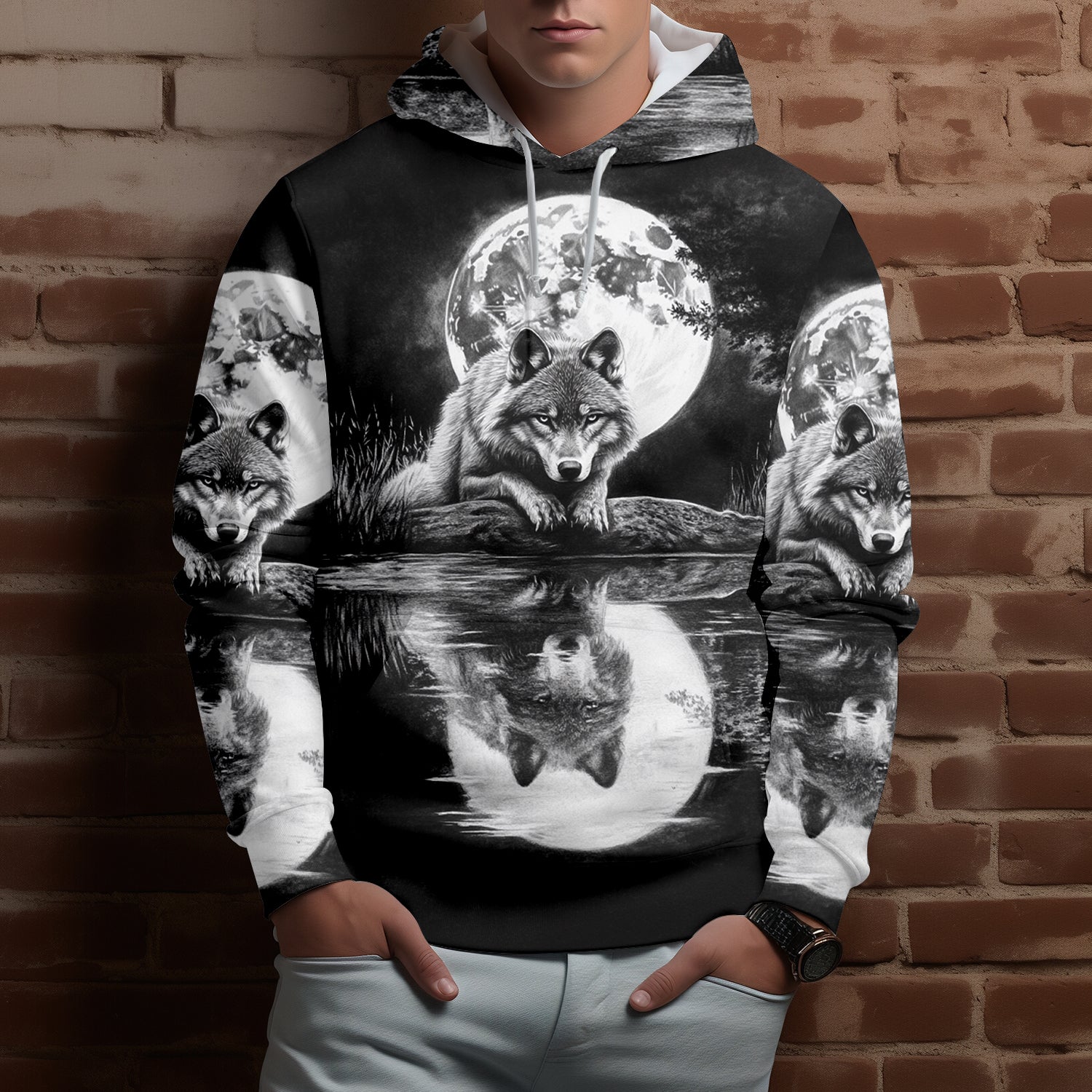 Mystical Wolf Art All Over Print Shirt