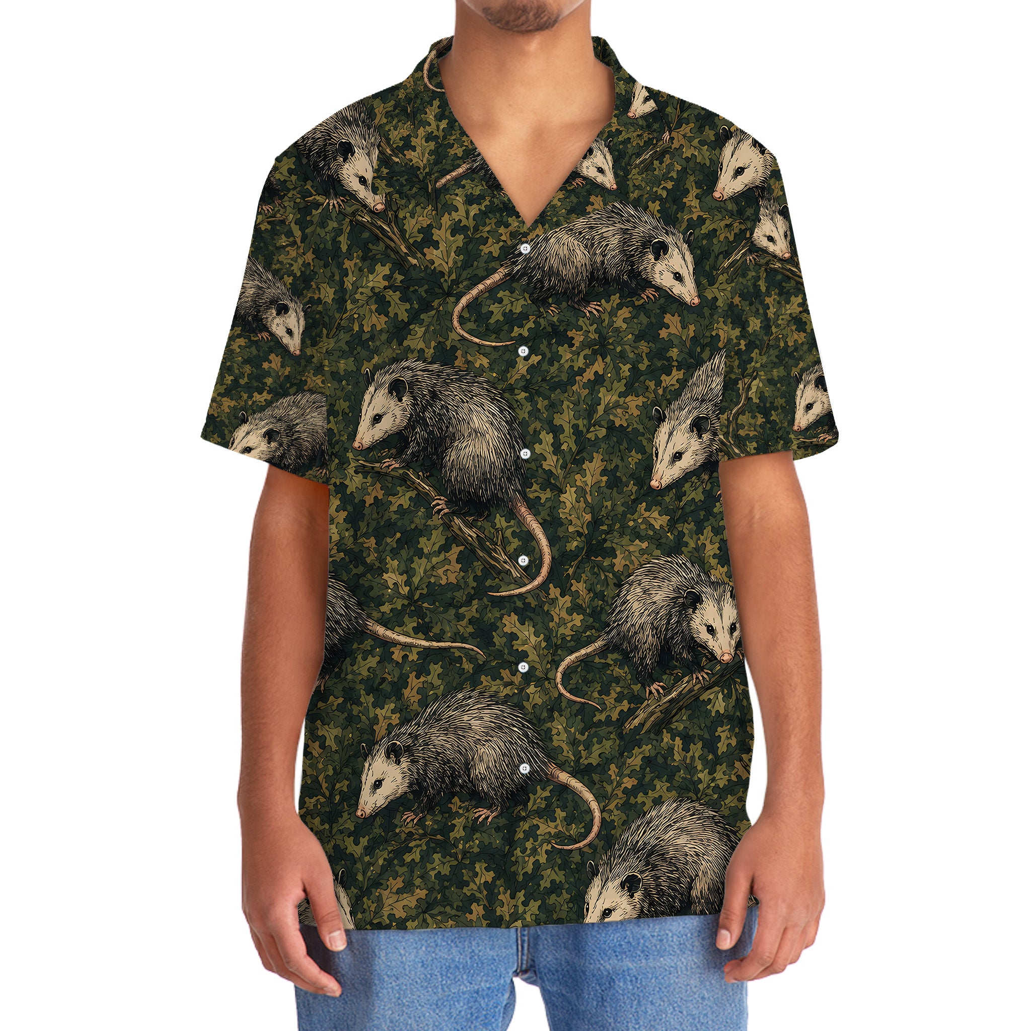 Opossum Woodland Hawaiian Shirt