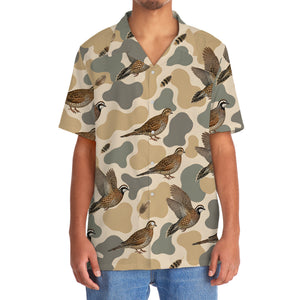 Hunting Quail Camouflage Hawaiian Shirt