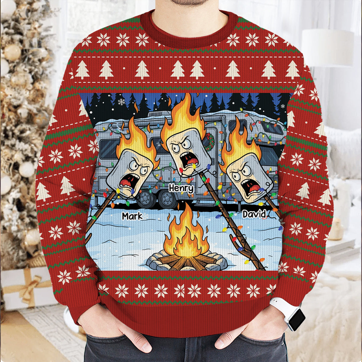 Burnt Marshmallow Ugly Sweater