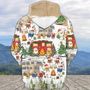 Campsite Christmas Party All Over Print Shirt