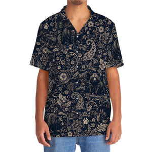 Midnight Bear Hunting Paisley Hawaiian Shirt
