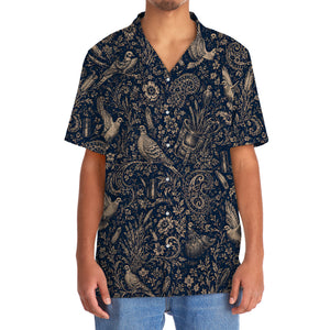 Midnight Dove Hunting Paisley Hawaiian Shirt