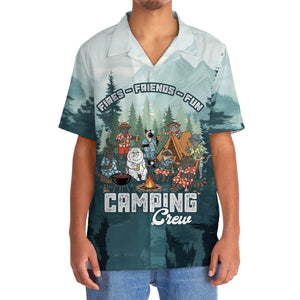 Friends, Fires, Fun Camping Crew Cat Breeds Hawaiian Shirt