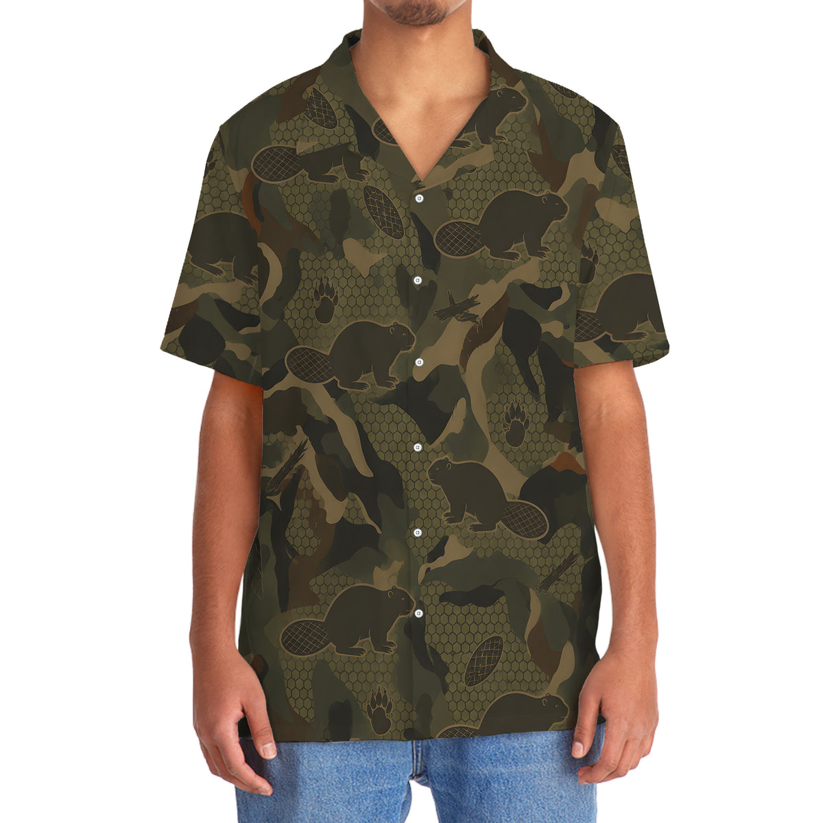 Beaver Hunting Hawaiian Shirt