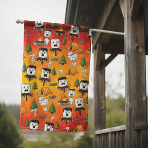Burnt Marshmallow Dancing Party Flag Decor