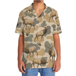 Elk Camouflage Hawaiian Shirt