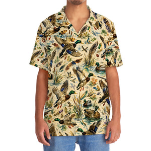 Duck Hunting Watercolor Hawaiian Shirt