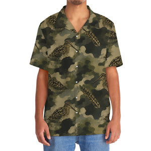Snipe Camouflage Graphic Pattern Hawaiian Shirt