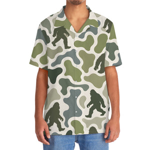 Bigfoot Camouflage Hunting Funny Pattern Hawaiian Shirt