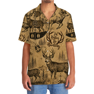 Mule Deer I'd Rather be Hunting Hawaiian Shirt