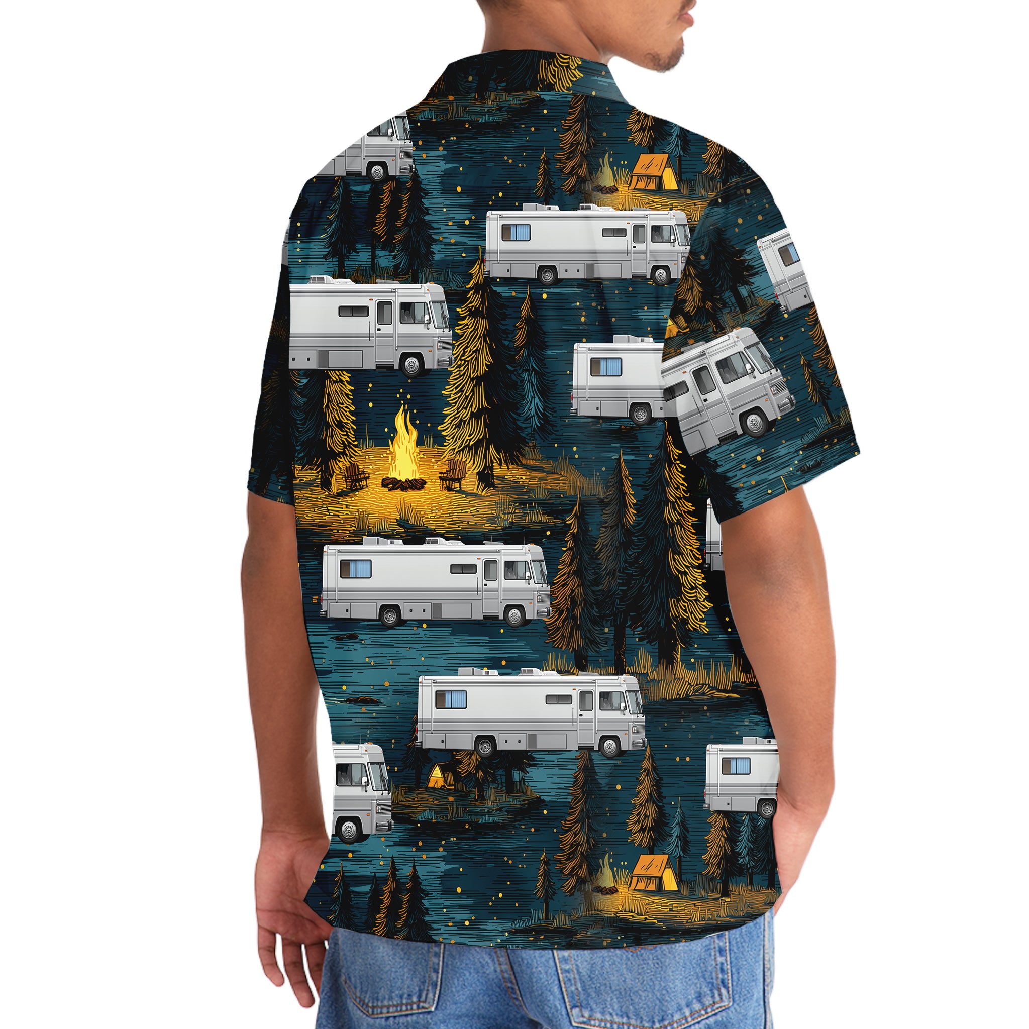 Funny Class A Sleeper RV Hawaiian Shirt