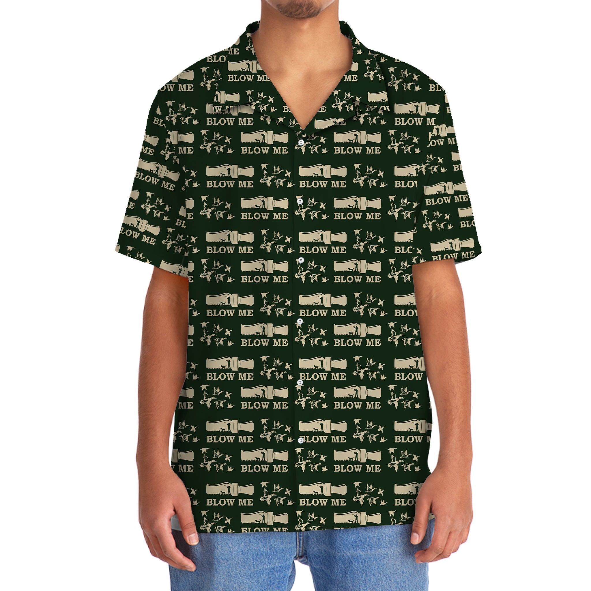 Duck Hunting Blow Me Hawaiian Shirt