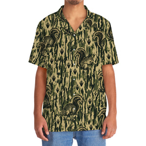 Squirrel Stripe Camouflage Hawaiian Shirt