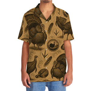 Turkey Hunting Vintage Artwork Hawaiian Shirt