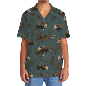 Vintage Slate Opossum Hunt Hawaiian Shirt