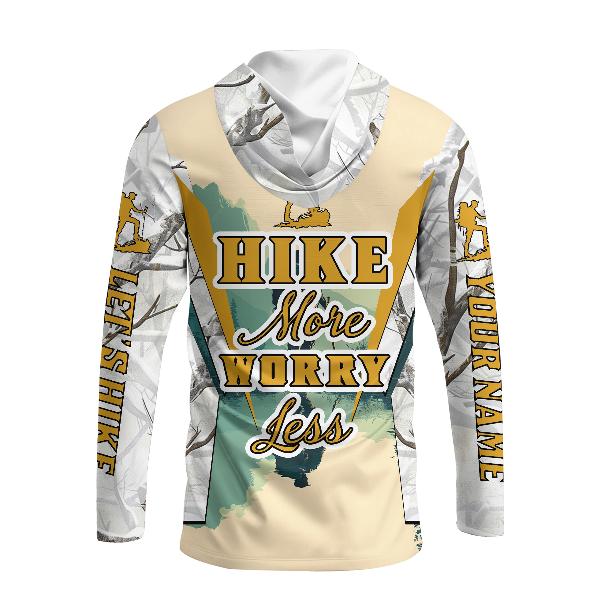 Custom Name Hiking More Worry Less All Over Print Shirt