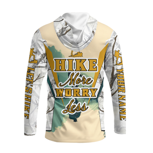 Custom Name Hiking More Worry Less All Over Print Shirt