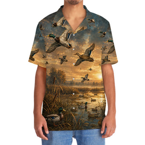 Duck Hunting Nature Hawaiian Shirt