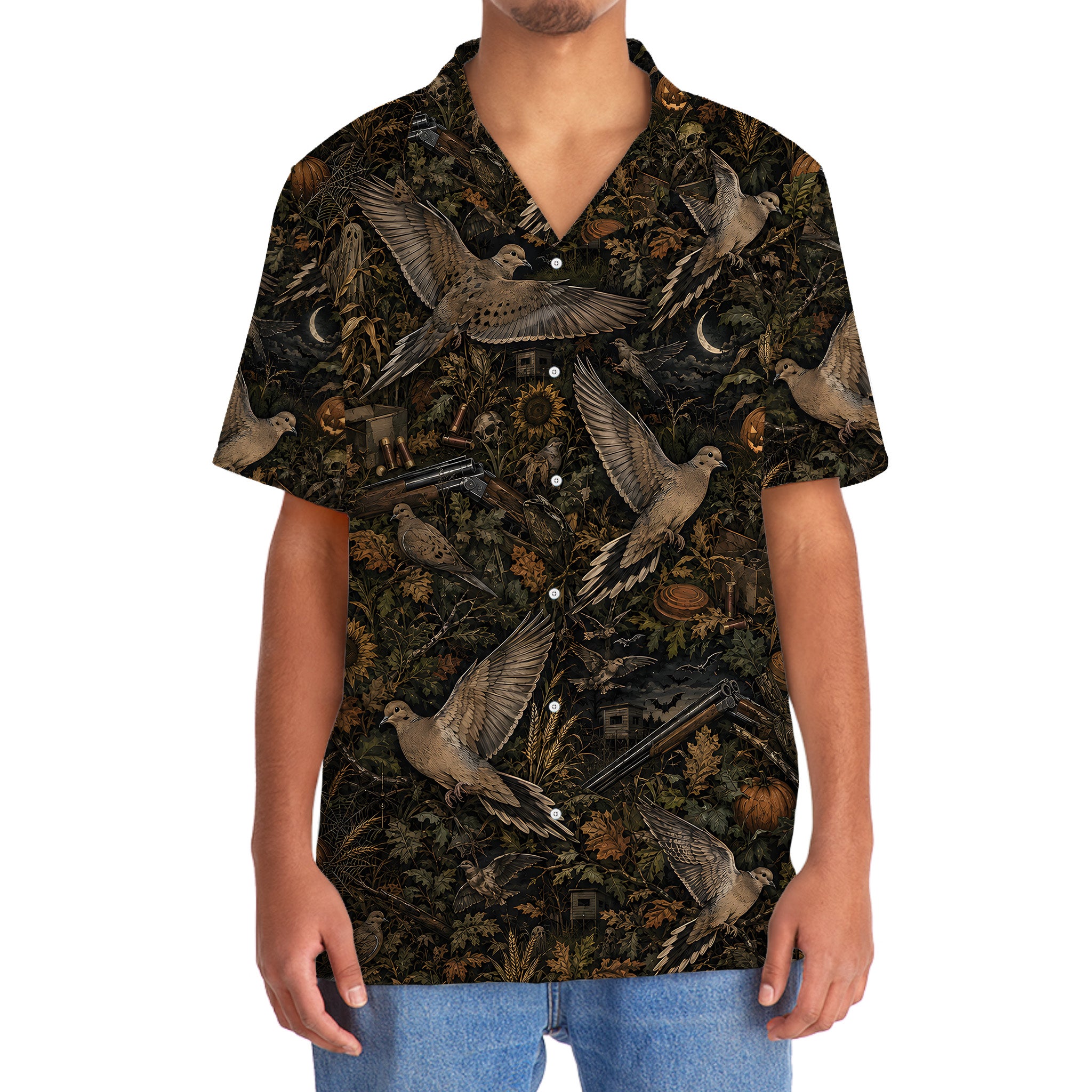Dove Hunting Halloween Hawaiian Shirt