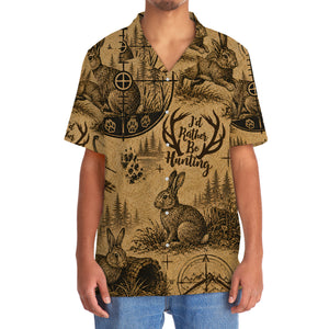 Rabbit I'd Rather be Hunting Hawaiian Shirt
