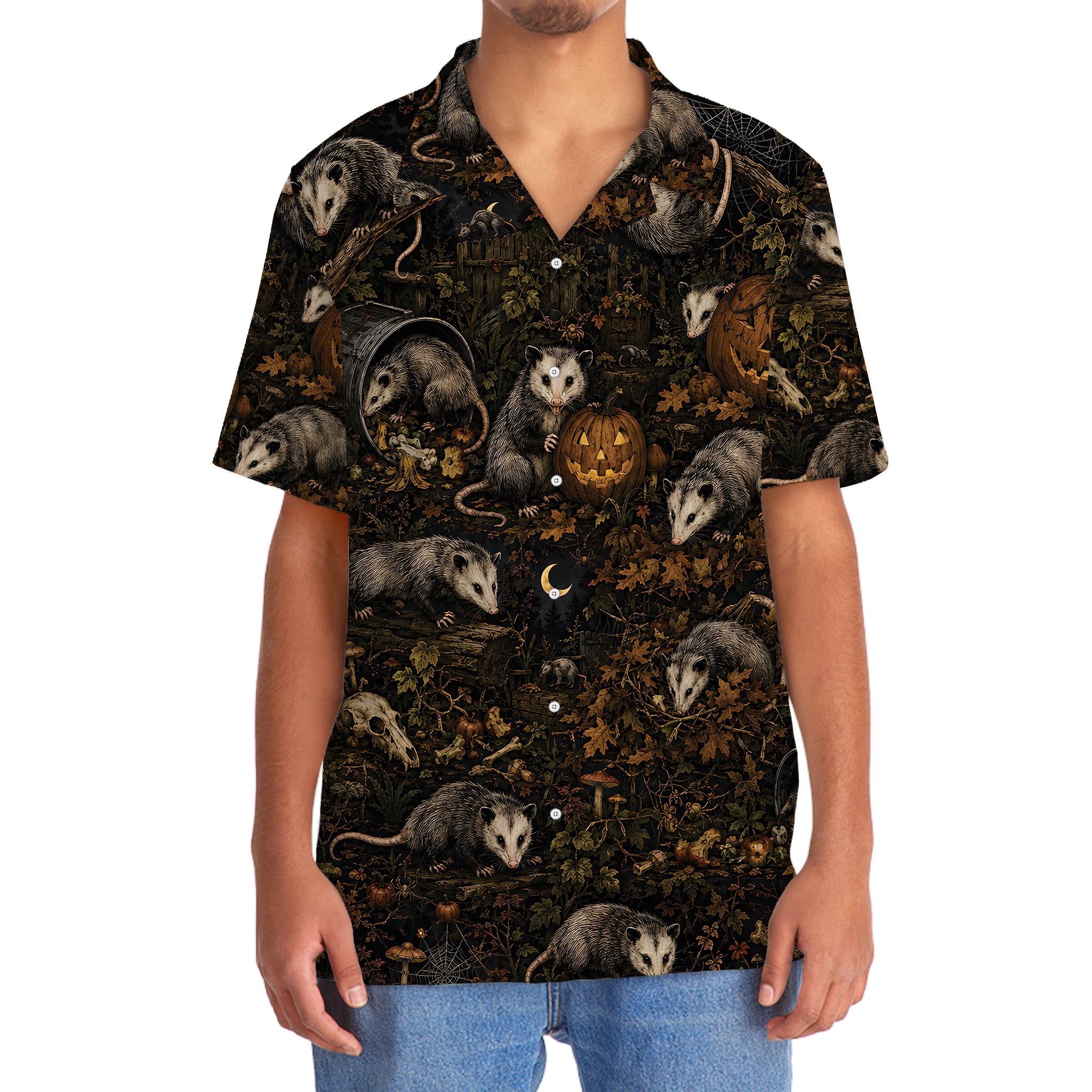 Virginia Opossum Halloween Hawaiian Shirt