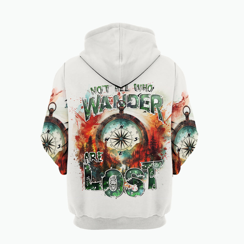 Compass Colorful Not All Who Wander Are Lost All Over Print