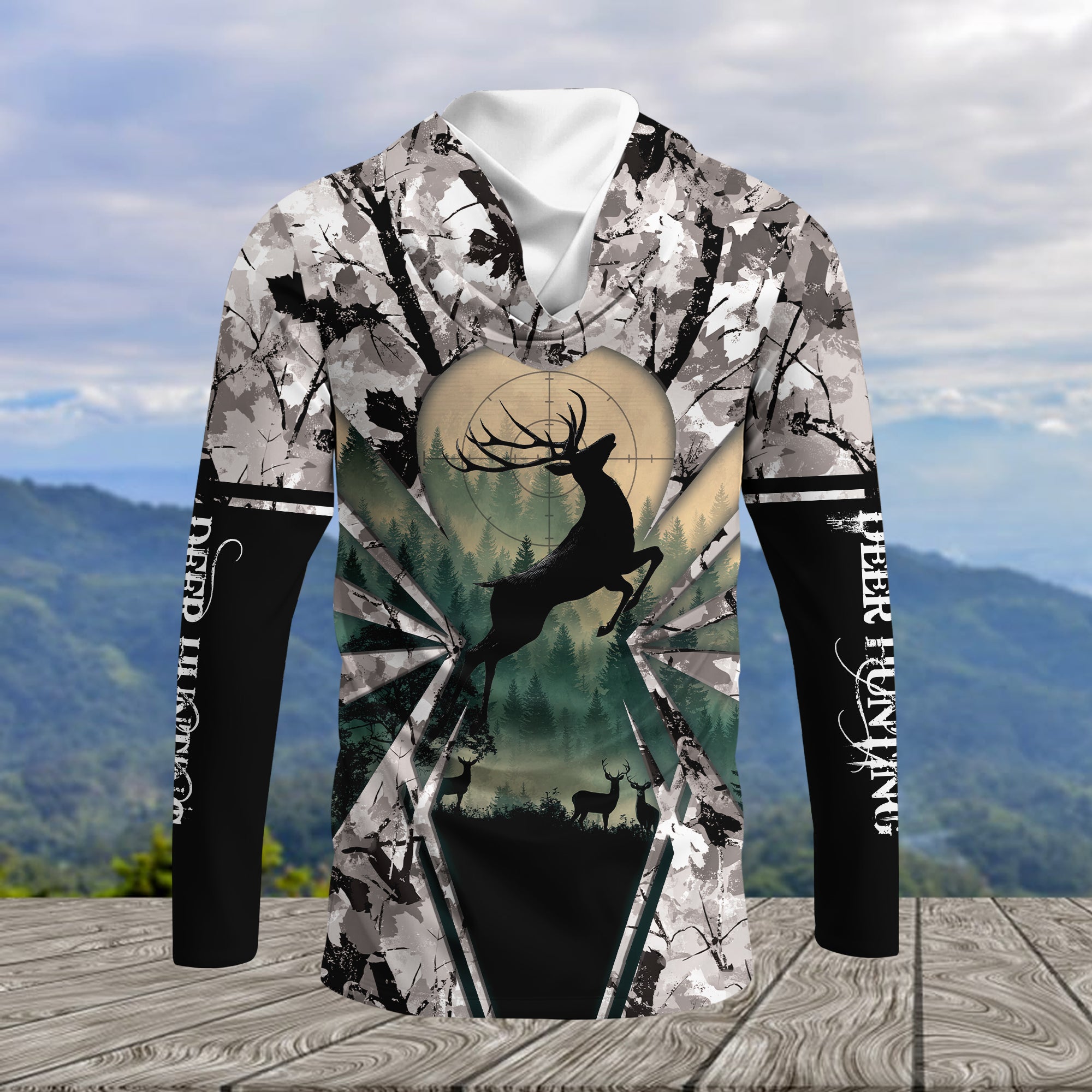 Deer Hunting Peaceful Forest All Over Print Shirt
