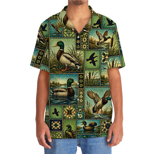 Duck Hunting Vintage Pattern Hawaiian Shirt