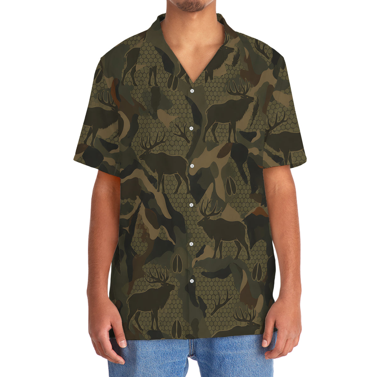 Elk Hunting Hawaiian Shirt