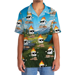 Cool Flaming S’mores Hawaiian Shirt