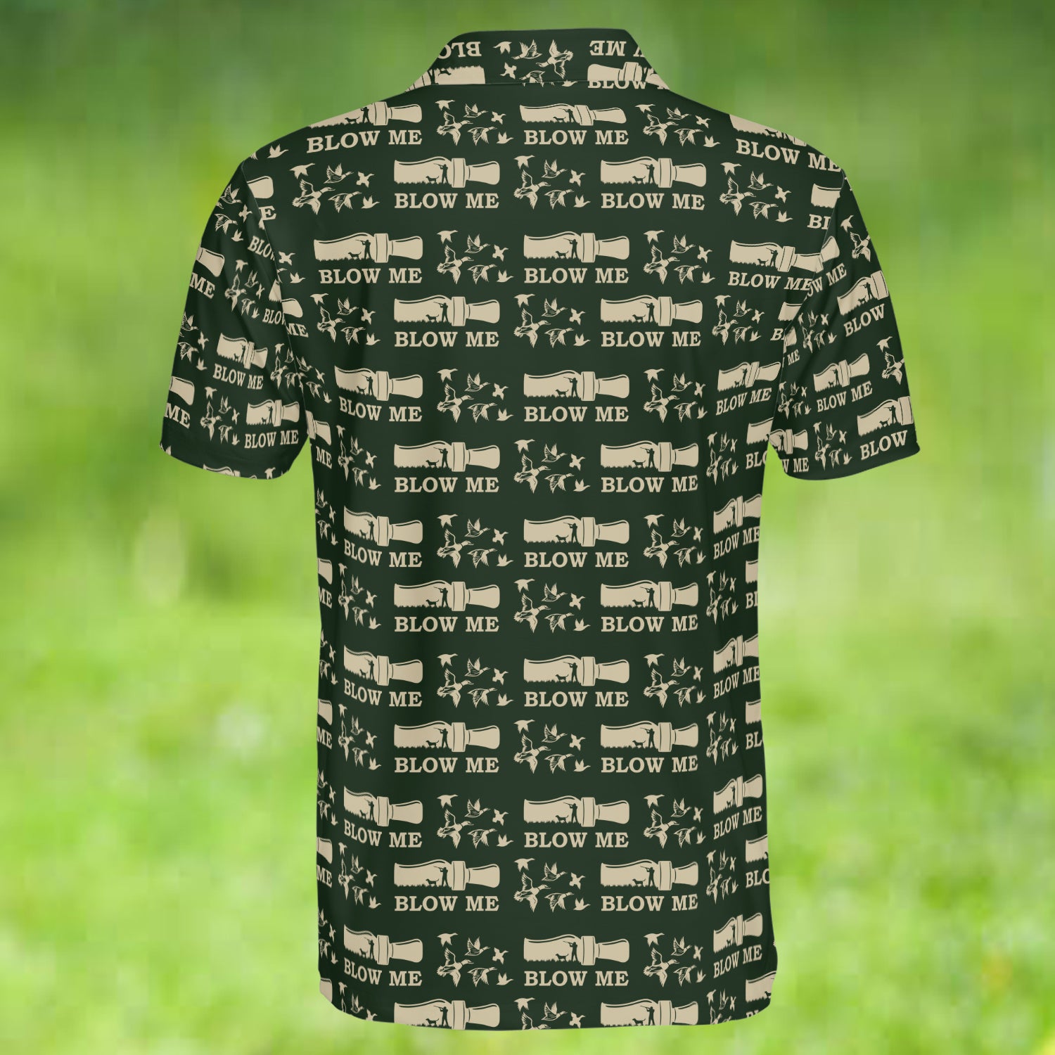 Duck Hunting Blow Me Polo For Men