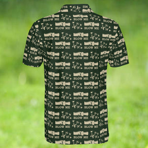 Duck Hunting Blow Me Polo For Men